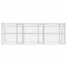 Kennel pour Chiens 3 pcs Argenté 6 x 2 x 2 m Acier galvanisé 525368525368