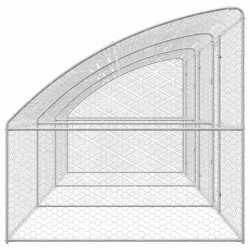 Kennel pour Chiens 3 pcs Argenté 6 x 2 x 2 m Acier galvanisé 525368525368
