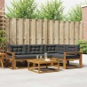 Ensemble de canapés d'extérieur 5 pcs Naturel et Anthracite 525376525376