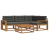 Ensemble de canapés d'extérieur 5 pcs Naturel et Anthracite 525376525376