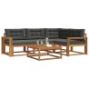 Ensemble de canapés d'extérieur 5 pcs Naturel et Anthracite 525376525376