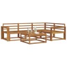 Ensemble de canapés d'extérieur 5 pcs Naturel 525379525379