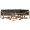 Ensemble de canapés d'extérieur 5 pcs Naturel et Anthracite 525381525381