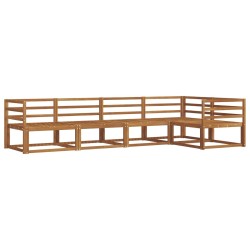 Ensemble de canapés d'extérieur 5 pcs Naturel 525382525382