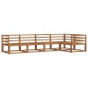 Ensemble de canapés d'extérieur 5 pcs Naturel 525382525382