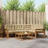 Ensemble de canapés d'extérieur 5 pcs Naturel et Beige 525384525384
