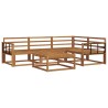 Ensemble de canapés d'extérieur 5 pcs Naturel 525385525385