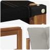 Ensemble de canapés d'extérieur 3 pcs Gris Naturel et Clair 525387525387