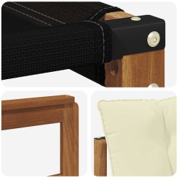 Ensemble de canapés d'extérieur 3 pcs Naturel et Crème 525388525388