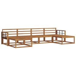 Ensemble de canapés d'extérieur 6 pcs Naturel 525390525390