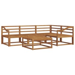Ensemble de canapés d'extérieur 5 pcs Naturel 525391525391