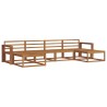 Ensemble de canapés d'extérieur 6 pcs Naturel 525392525392