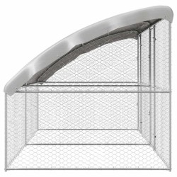 Kennel pour Chiens 2 pcs Argenté 4 x 2 x 2 m Acier galvanisé 525396525396