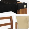 Ensemble de canapés d'extérieur 3 pcs Naturel et Beige 525397525397
