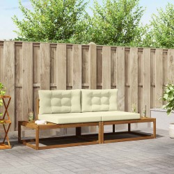 Ensemble de canapés d'extérieur 2 Pièce Naturel et Crème 525399525399