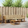 Ensemble de canapés d'extérieur 5 pcs Naturel et Beige 525406525406