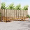 Ensemble de canapés d'extérieur 7 pcs Naturel 525411525411