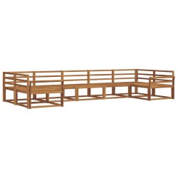 Ensemble de canapés d'extérieur 7 pcs Naturel 525411525411