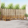 Ensemble de canapés d'extérieur 7 pcs Naturel 525412525412