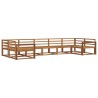 Ensemble de canapés d'extérieur 7 pcs Naturel 525412525412