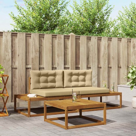 Ensemble de canapés d'extérieur 3 Pièce Naturel et Beige 525413525413