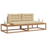 Ensemble de canapés d'extérieur 2 Pièce Naturel et Beige 525414525414