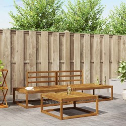 Ensemble de canapés d'extérieur 3 Pièce Naturel 525418525418