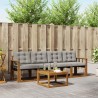 Ensemble de canapés d'extérieur 5 pcs Gris Naturel et Clair 525421525421