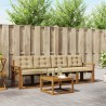 Ensemble de canapés d'extérieur 5 pcs Naturel et Beige 525422525422