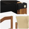 Ensemble de canapés d'extérieur 3 pcs Naturel et Beige 525434525434