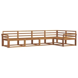 Ensemble de canapés d'extérieur 5 pcs Naturel 525444525444
