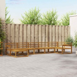 Ensemble de canapés d'extérieur 7 pcs Naturel 525446525446