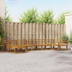 Ensemble de canapés d'extérieur 7 pcs Naturel 525447525447