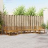Ensemble de canapés d'extérieur 7 pcs Naturel 525449525449