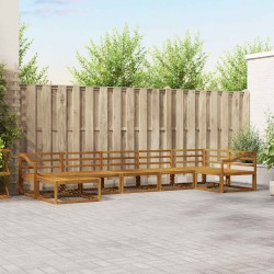 Ensemble de canapés d'extérieur 7 pcs Naturel 525450525450