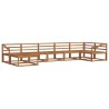 Ensemble de canapés d'extérieur 7 pcs Naturel 525450525450
