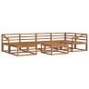 Ensemble de canapés d'extérieur 7 pcs Naturel 525451525451