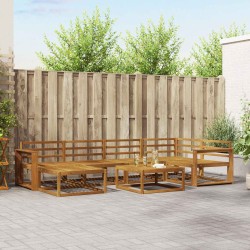 Ensemble de canapés d'extérieur 7 pcs Naturel 525452525452