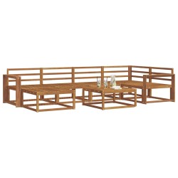 Ensemble de canapés d'extérieur 7 pcs Naturel 525452525452