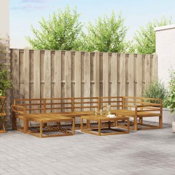 Ensemble de canapés d'extérieur 7 pcs Naturel 525453525453