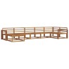 Ensemble de canapés d'extérieur 7 pcs Naturel 525454525454