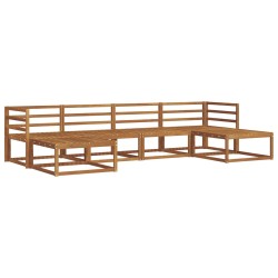 Ensemble de canapés d'extérieur 6 pcs Naturel 525455525455