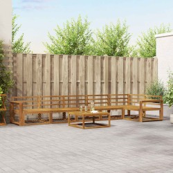 Ensemble de canapés d'extérieur 7 pcs Naturel 525456525456