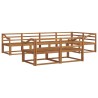 Ensemble de canapés d'extérieur 7 pcs Naturel 525458525458