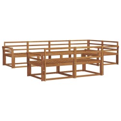 Ensemble de canapés d'extérieur 7 pcs Naturel 525459525459