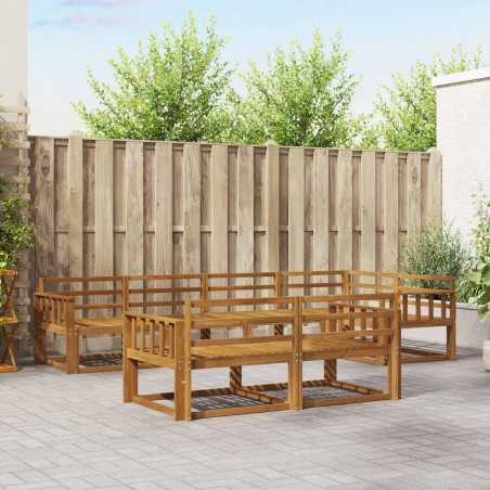 Ensemble de canapés d'extérieur 7 pcs Naturel 525460525460