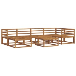Ensemble de canapés d'extérieur 7 pcs Naturel 525462525462