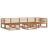 Ensemble de canapés d'extérieur 7 pcs Naturel 525462525462