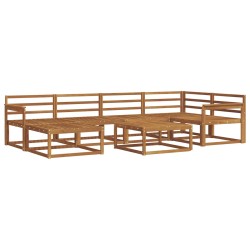 Ensemble de canapés d'extérieur 7 pcs Naturel 525463525463