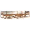 Ensemble de canapés d'extérieur 7 pcs Naturel 525463525463